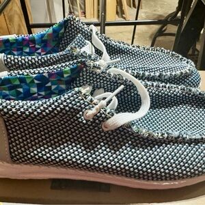 Stylish Black and White Ankle Boots